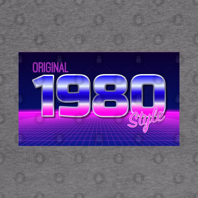 Original 1980 Style - 80s Neon Grid Nostalgia by thejamestaylor